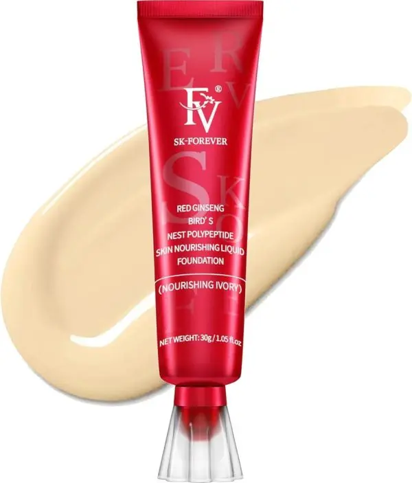 fv-waterproof-foundation-with-medium-coverage-oil-free-long-lasting-matte-foundation-for-oily-normal-skin-liquid-makeup-foundation-for-face-natural-beige-30g - 5.webp