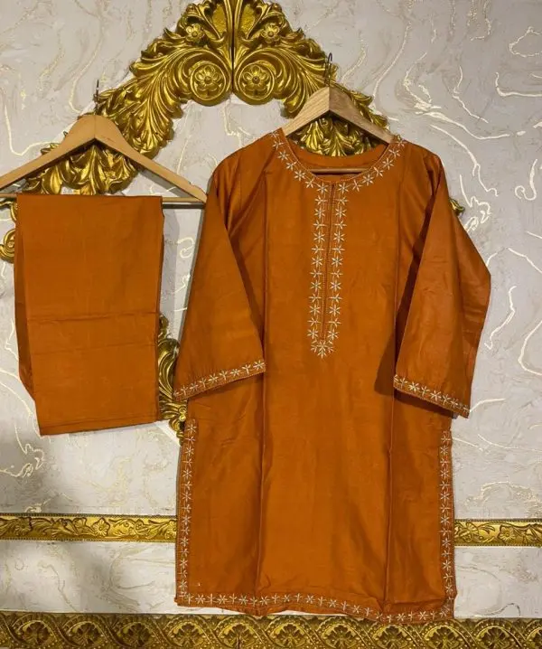 2pcs-stitched-suits-2-pcs-elegant-womens-stitched-embroidered-linen-shirt-and-trouser - 5.webp