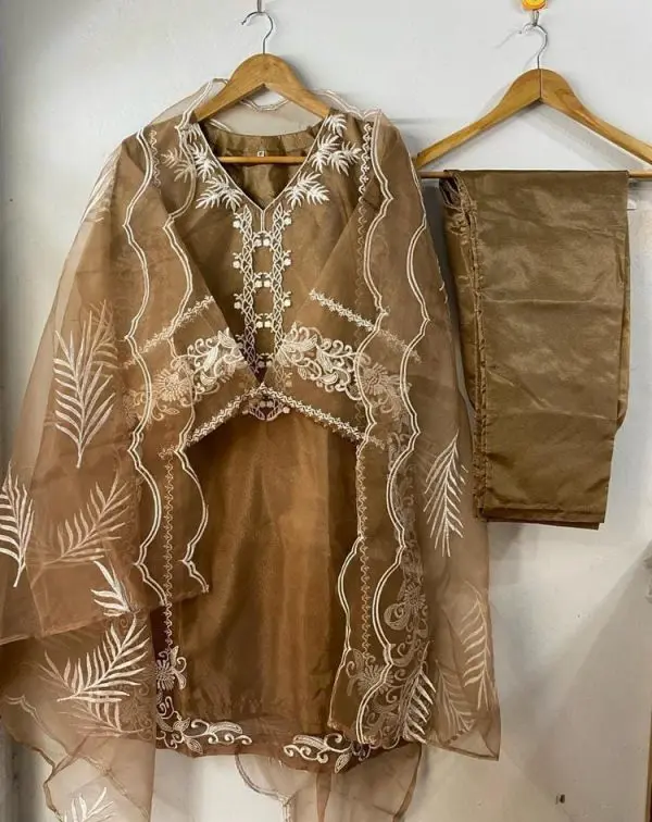 fancy-organza-3pcs-womens-stitched-fancy-organza-embroidered-suit-elevate-your-wardrobe-with-our-festive-collection - 4.webp