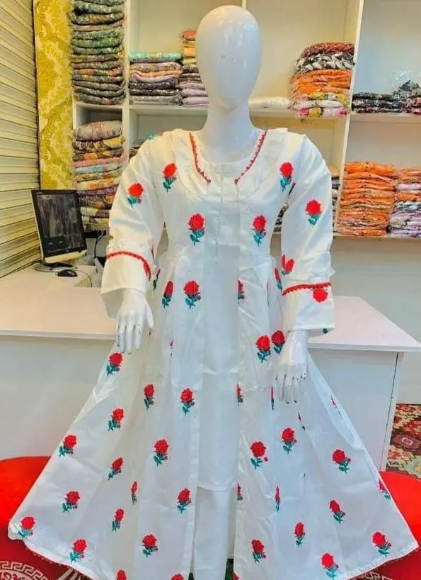readymade-3pc-embroidered-gown-kataan-silk-dress-gown-style-for-girls - 4.webp