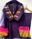 embroidered-sleeves-kurti-with-frill-dupatta-trouser-3-piece-suit-embroidered-dresses-for-women - 7.webp