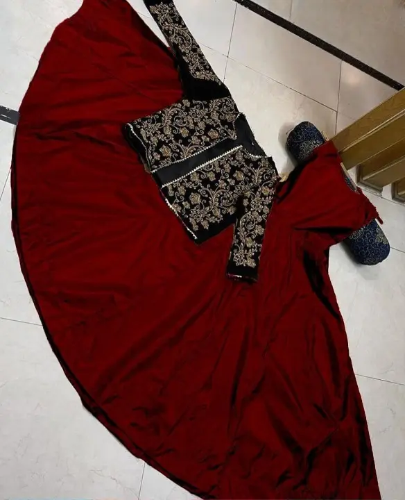 2-pc-embroidered-round-neck-silk-maxi-jacket - 2.webp