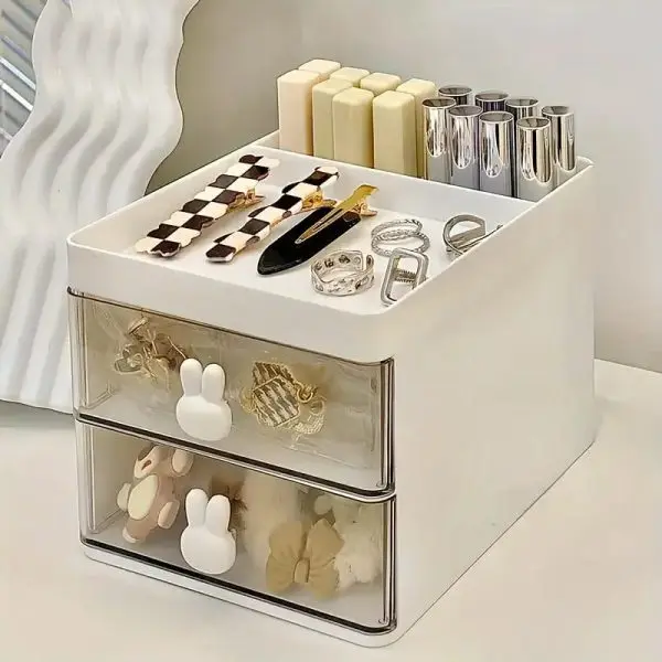 rabbit-handle-clear-desk-organizer-perfect-for-pen-makeup-and-jewellery-etc-random-color - 3.webp