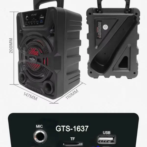 gts-1637-portable-bluetooth-wireless-outdoor-speaker-karaoke-with-wired-microphone - 8.webp