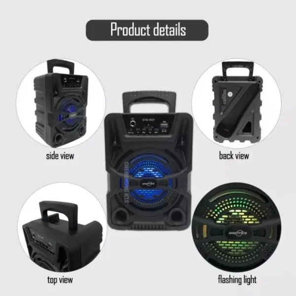 gts-1637-portable-bluetooth-wireless-outdoor-speaker-karaoke-with-wired-microphone - 9.webp