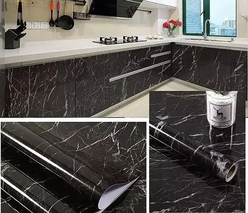 self-adhesive-kitchen-marble-sheet-waterproof-heat-resistant-sheet-for-living-room-bathroom-kitchen-counter-tops-black-sheet - 2.webp