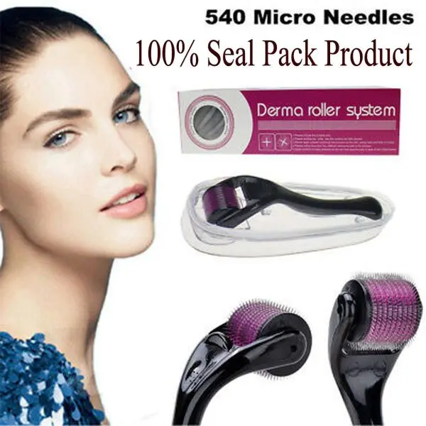 derma-roller-0-5mm-with-540-micro-needle-for-hair-growth-and-facial-skin-therapy-skin-care-beauty-tool-for-anti-aging-skin-repair-anti-wrinkles-stretch-and-acne-scars-removal-for-men-and-women - 3.webp