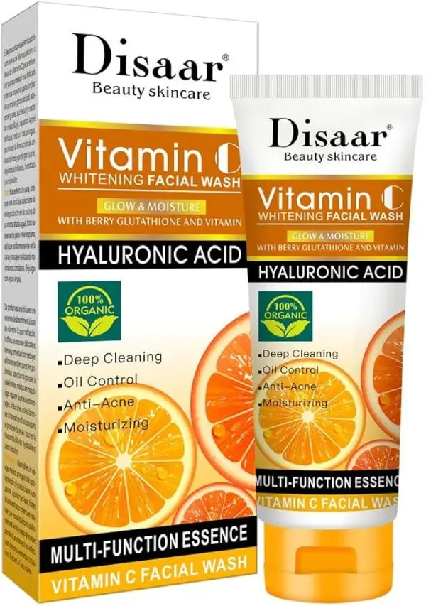 disaar-women-and-men-face-wash-natural-organic-vitamin-c-hyaluronic-acid-cleanser-whitening-face-wash-100g - 5.webp