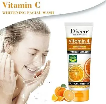 disaar-women-and-men-face-wash-natural-organic-vitamin-c-hyaluronic-acid-cleanser-whitening-face-wash-100g - 4.webp