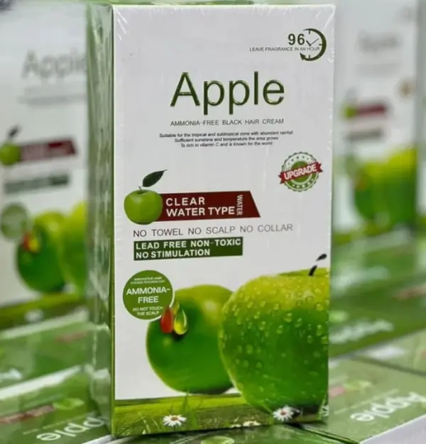 apple-ammonia-free-black-hair-cream-organic-black-hair-dye-natural-black-hair-color-cream-250ml - 1.webp