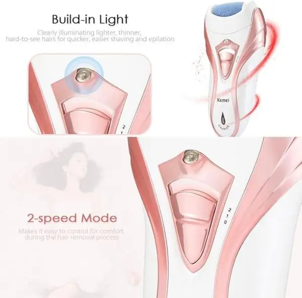 kemei-3-in-1-rechargeable-hair-remover-kemei-callus-remover-with-extra-lady-epilator-and-shaving-head-3-in-1 - 8.webp