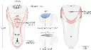 kemei-3-in-1-rechargeable-hair-remover-kemei-callus-remover-with-extra-lady-epilator-and-shaving-head-3-in-1 - 7.webp