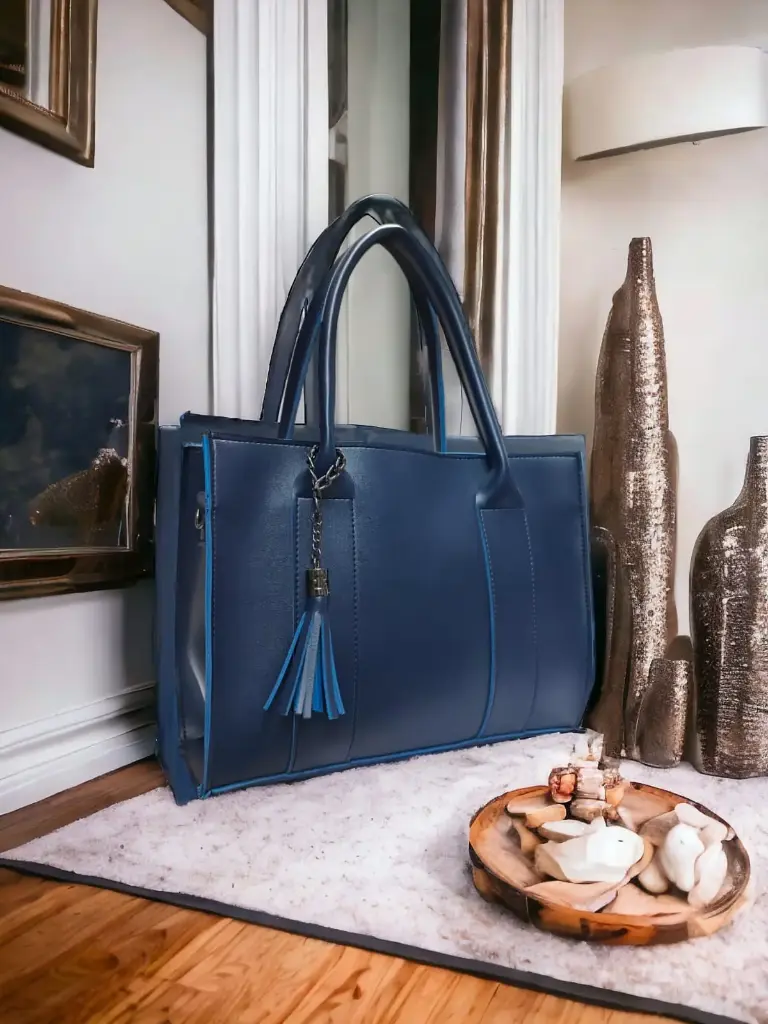 LEUX LEATHER-BLUE