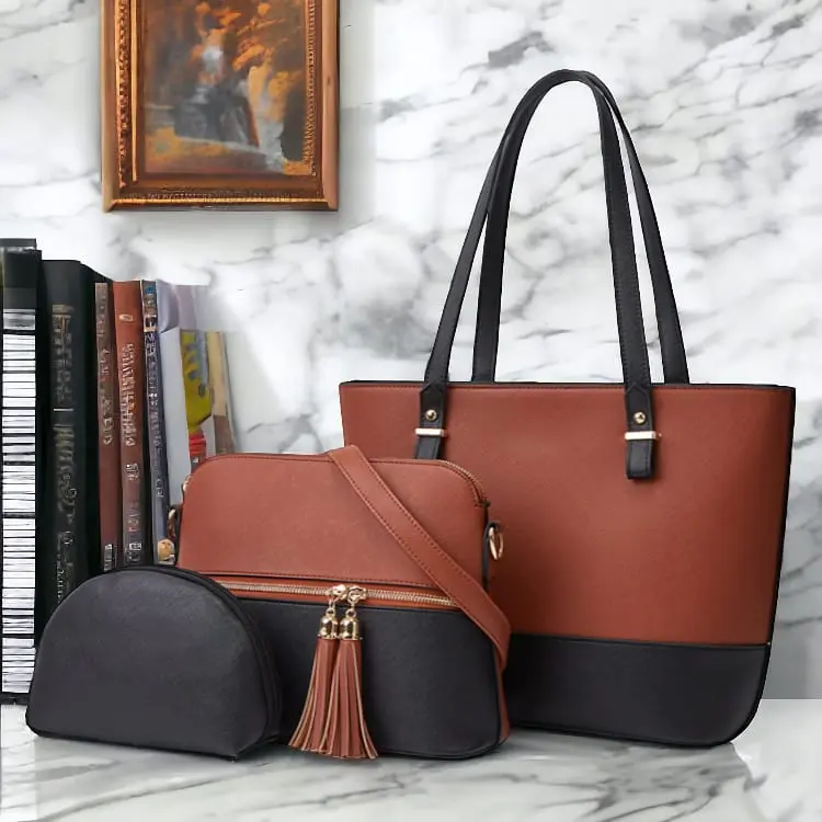 ICON (3PCS)-BLACK & BROWN