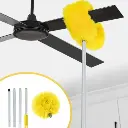 Fan Duster Ceiling Multi Purpose Duster Foldable Rod For Easy Ceiling Fan Cleaning
