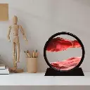 Moving Sand Art 6 Inches Sandscape Painting – Sand Clock – Hourglass Sand Timer – 3d Moving Sand Mountain With Metal Stand – Showpiece – Home Decoration