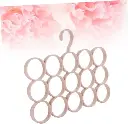 15 Ring Hole Hanger Plastic Hanging Organizer Rack Scarf Holder Ties, Shawls, Ring Hanging Hanger ( Random Color )