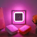 1 Pc Led Night Light, Plug In Led Wall Lamp With Dusk To Dawn Sensor, Auto On/off Night Lights-perfect For Bedroom, Children And Kid’s Room (pink Color)