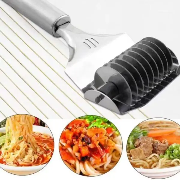 Spaghett Noodle Maker Lattice Roller Dough Cutter Tool Stainless Steel Cooking Maker Dough Cutter