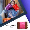 Electric Hot Water Bag Heat Pad (heat Bag) For Pain Relief Velvet Cloth Type Also Used For Hand Warmer – Multicolour