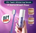 (deal Pack Of 2) Teeth Brightening Hismiles V34 Colour Corrector Serum + Micro Nano Tooth Brush For Sensitive Gums Toothbrush
