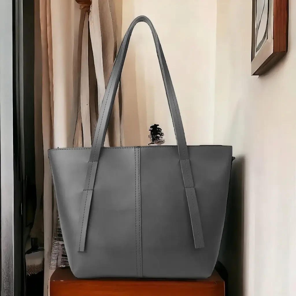 APPLE TOTE-GRAY