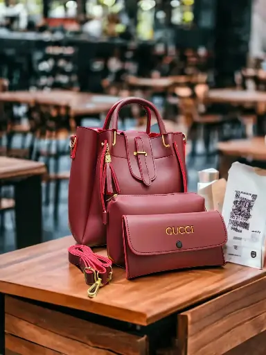 UZMA'S(3-PCS)-MAROON