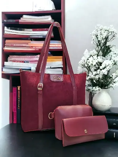 RABBIT TOTE-MAROON
