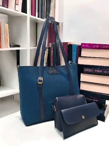 RABBIT TOTE-BLUE