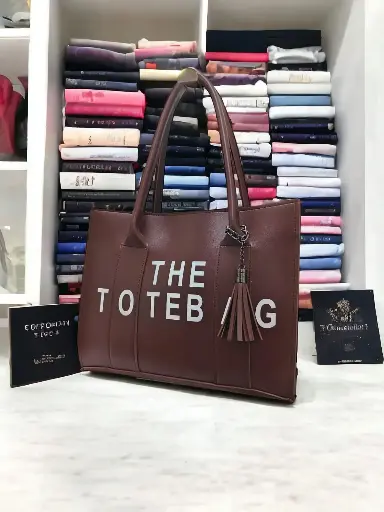 MARC JACOBS TOTE-DARK BROWN