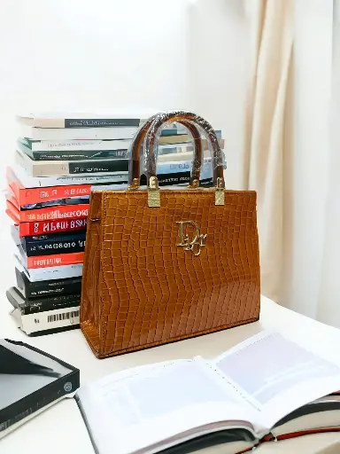 ACRYLIC TOTE-BROWN