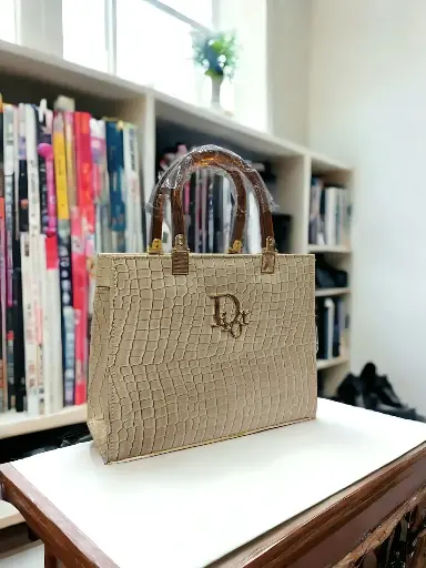 ACRYLIC TOTE-STOP BROWN