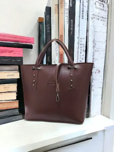 AZZARO TOTE-DARK BROWN