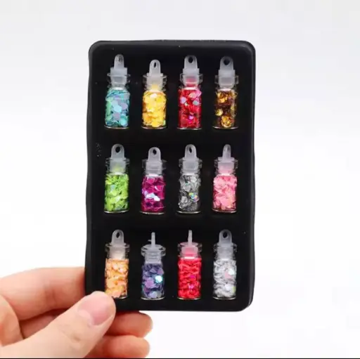 Diy Starry Nail Art Kit, Nail Decals, Glitter Jar Art Kit Features A Selection Of Starry Nail Stickers, Multi-pattern Women Beauty Accessories Kit, Manicure Long-lasting(multi Color)