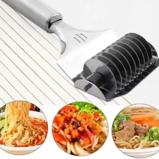 Spaghett Noodle Maker Lattice Roller Dough Cutter Tool Stainless Steel Cooking Maker Dough Cutter