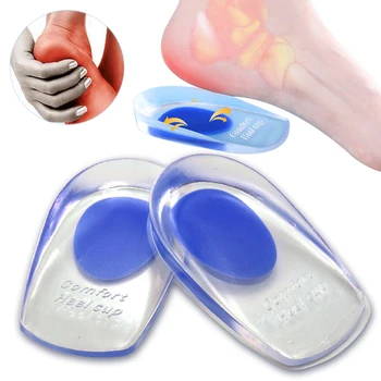 Smart Care Heel Pad Heel Pads Plantar Fasciitis Inserts Heel Pain Bone Spurs Transparent For Men & Women (random Color)