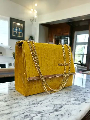 PATENT BOX-YELLOW