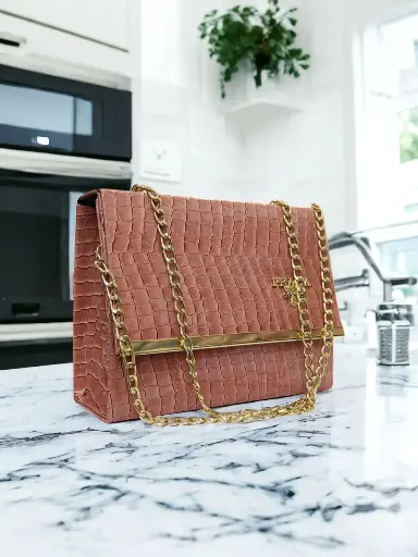 PATENT BOX-PINK PEACH
