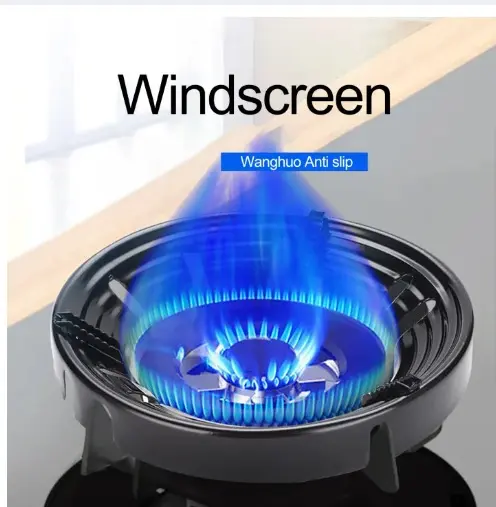 Gas Stove Burner Stand Non Slip Bracket 3d Windproof Hood Gas Cooker Universal Accessories Anti Skid Gas Burner Parts Cast Iron Cook Top Parts(1 Pcs )
