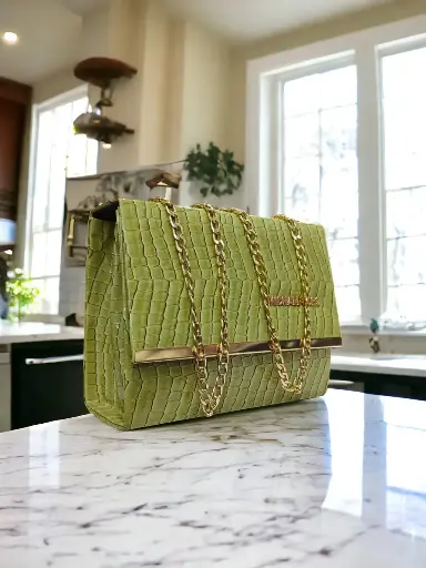 PATENT BOX-OLIVE GREEN
