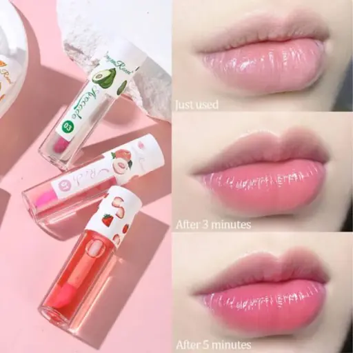 3 Pcs Dragon Ranee Natural Moisturizing & Long Lasting Lip Oil Lip Care Oil Natural Moisturizing & Nourishing Lip Balm Set