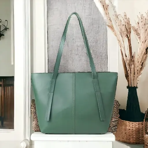 APPLE TOTE-SEATFOAM GREEN