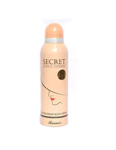 Rasasi Secret Pour Femme Deodorant Body Spray – 200ml | Best Quality Body Spray | 4 Hours Long-lasting | Best Body Spray For Women