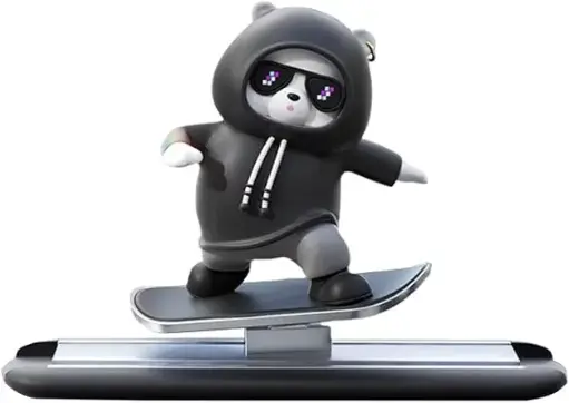 Funny Skateboard Bear Car Dashboard Decoration | Best Quality Decoration Piece For Car 