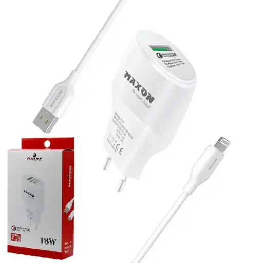 Maxon F-20 Iphone/ios Mobile Charger 3.0 Quick Charge- 1 Usb Port-18w Fast Charger