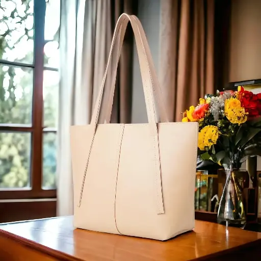 APPLE TOTE-TEA PINK