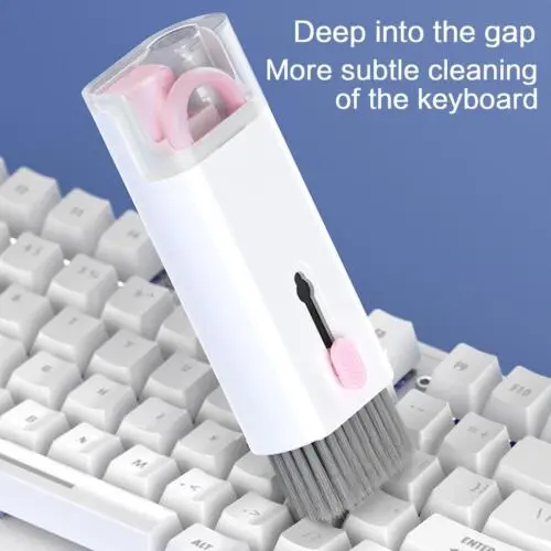 7 In 1 Kit Scalable Keyboard Cleaner Brush Multifunctional Cleaning Kit Earphone Cleaning Pen Cleaner Keyboard Cleaning Kit(random Color)