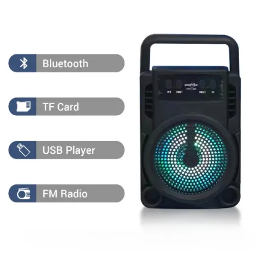 Gts-1360 Wireless Speaker Bluetooth Rechargeable Speaker Portable Wireless Mini 3 Inch Mini Bt Speaker