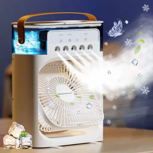 (nw000252) Portable Air Conditioner Fan, Mini Evaporative Air Cooler Direct Usb Electric (random Color) Big