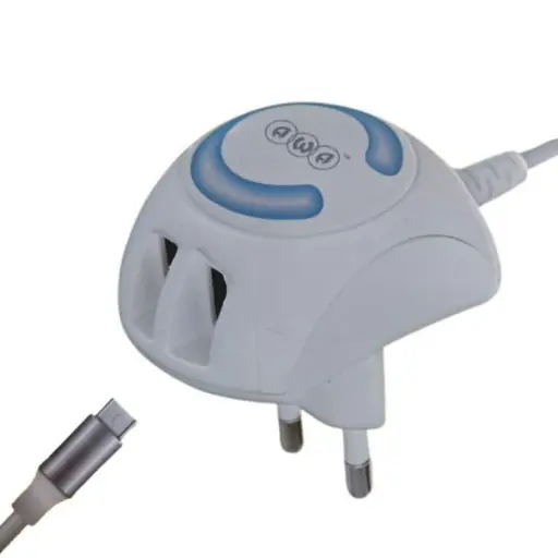 Awa 2 Usb Ports Fast Charger Rapid 2 Charge Safety Charging For All Android